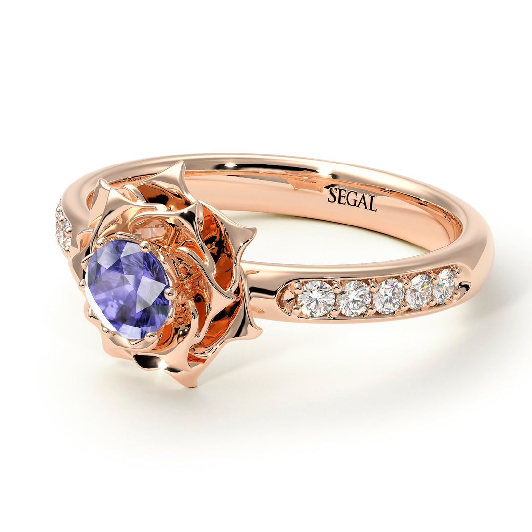 A lady's Rose Tanzanite Ring- Elena no. 202