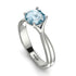 Solitaire Twist Shank Aquamarine Ring - Eleanor No. 403 image 1