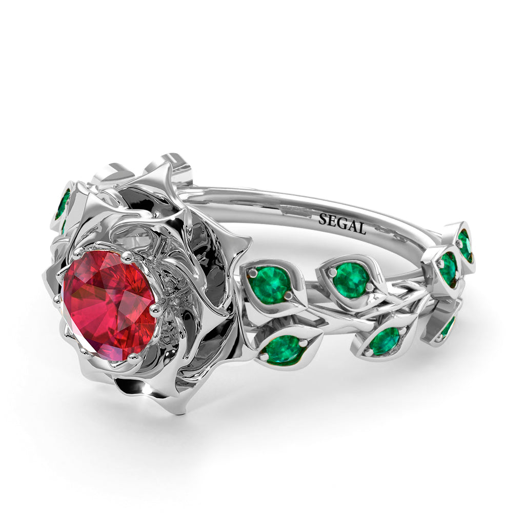 Rose Flower And Leaves - Diana no. 12