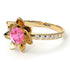 Lotus Flower Pink Moissanite ring - Lotus no. 801