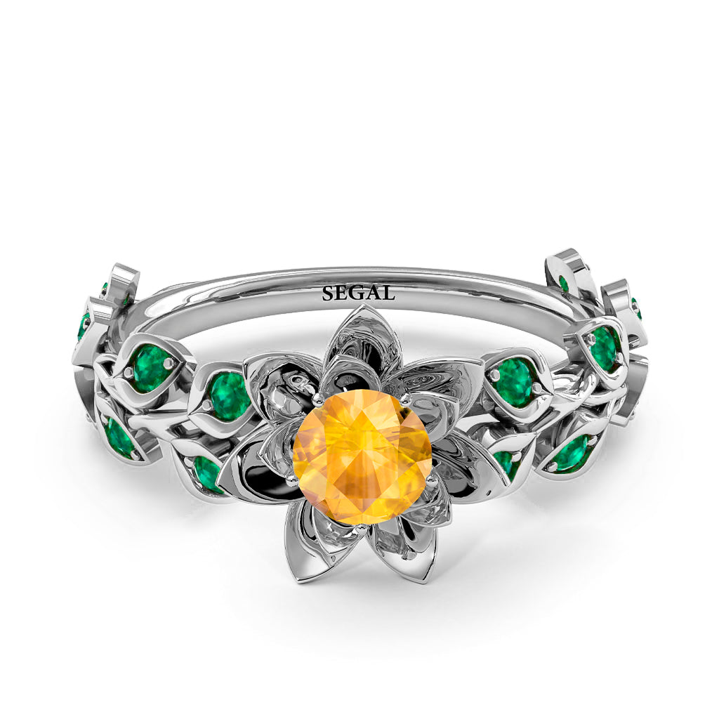 Lotus Flower And Leaves - Anna no. 1003