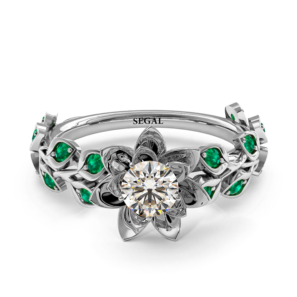 Lotus Flower And Leaves - Anna no. 6