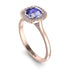 Vintage Classic Halo Cushion Tanzanite Ring - Skylar No. 202