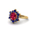 Vintage Ruby Snowflake Engagement Ring - Priscilla No. 70
