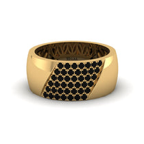 Black Diamond Wide Men's Wedding Band - Ash No. 7 image 1
