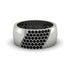 Black Diamond Wide Men's Wedding Band - Ash No. 9