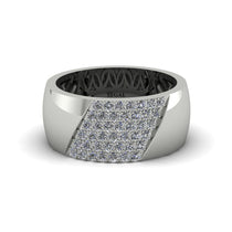 Diamond Wide Men's Wedding Band - Ash No. 3 image 1