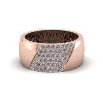 Diamond Wide Men's Wedding Band - Ash No. 2 image 1