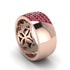 Ruby Wide Men's Wedding Band - Ash No. 11 image 3