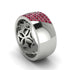 Ruby Wide Men's Wedding Band - Ash No. 12