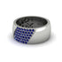 Sapphire Wide Men's Wedding Band - Ash No. 15 image 2