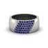 Sapphire Wide Men's Wedding Band - Ash No. 15