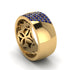 Sapphire Wide Men's Wedding Band - Ash No. 13 image 3