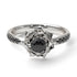 A Lady's Rose Black Diamond Ring - Elena no. 15