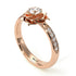 A lady's Rose Gold Diamond Ring - Elena no. 2