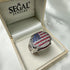 American Flag Men Signet Ring - Carl No. 6