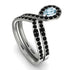 Aquamarine Pear Shape Stacking Bridal Set - Emilia No. 409 image 4