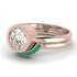 Bezel Diamond Bridal Set - Emerson No. 17 image 2