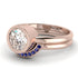 Bezel Diamond Bridal Set - Emerson No. 62