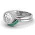 Bezel Diamond Bridal Set - Emerson No. 18