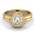 Bezel Diamond Bridal Set - Emerson No. 1