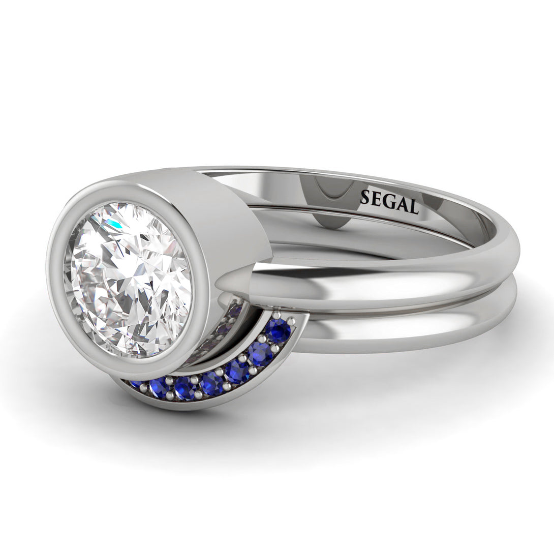 Bezel Diamond Bridal Set - Emerson No. 63