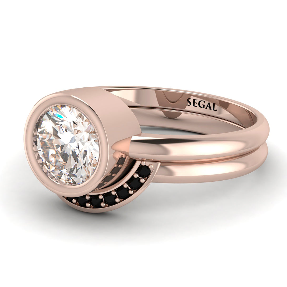 Bezel Diamond Bridal Set - Emerson No. 32