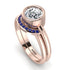 Bezel Diamond Bridal Set - Emerson No. 62