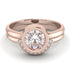 Bezel Diamond Bridal Set - Emerson No. 2