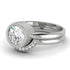 Bezel Diamond Bridal Set - Emerson No. 3