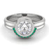 Bezel Diamond Bridal Set - Emerson No. 18