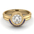 Bezel Diamond Bridal Set - Emerson No. 61 image 1