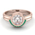 Bezel Diamond Bridal Set - Emerson No. 17 image 1
