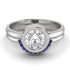 Bezel Diamond Bridal Set - Emerson No. 63