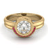 Bezel Diamond Bridal Set - Emerson No. 46