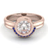 Bezel Diamond Bridal Set - Emerson No. 62