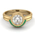 Bezel Diamond Bridal Set - Emerson No. 16 image 1