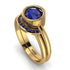 Bezel Sapphire Bridal Set - Emerson No. 73