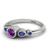 Bezel Symmetrical Amethyst Ring - Ivy No. 315