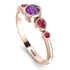 Bezel Symmetrical Amethyst Ring - Ivy No. 311