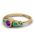 Bezel Symmetrical Amethyst Ring - Ivy No. 304