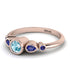 Bezel Symmetrical Aquamarine Ring - Ivy No. 414