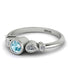 Bezel Symmetrical Aquamarine Ring - Ivy No. 403