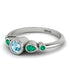 Bezel Symmetrical Aquamarine Ring - Ivy No. 406