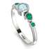 Bezel Symmetrical Aquamarine Ring - Ivy No. 406