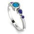 Bezel Symmetrical Blue Topaz Ring - Ivy No. 515 image 3