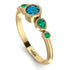 Bezel Symmetrical Blue Topaz Ring - Ivy No. 504