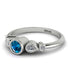 Bezel Symmetrical Blue Topaz Ring - Ivy No. 503