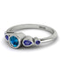 Bezel Symmetrical Blue Topaz Ring - Ivy No. 515