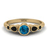 Bezel Symmetrical Blue Topaz Ring - Ivy No. 507 image 1